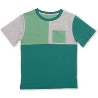 Kite Boy's Colour Block T-Shirt in Green | Size: 4 Years
