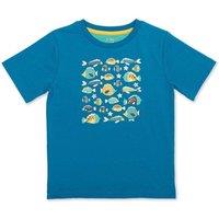 Kite Boy's Funky Fish T-Shirt in Blue | Size: 9-12 m