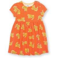 Kite Girl's Little Leopard Dress in Orange | Size: 6-9 m