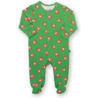 Kite Baby Top Tiger Organic Cotton Sleepsuit in Green | Size: Newborn
