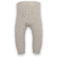 Kite Baby Cable Organic Cotton Knit Leggings in Grey | Size: 0-6 m
