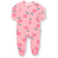 Kite Girl's Baby Pear-Fect Organic Cotton Sleepsuit in Pink | Size: 1 m