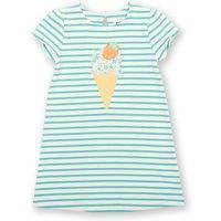 Kite Girl's Strawberry Sorbet Organic Cotton Dress in Blue | Size: 6-9 m