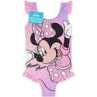 Disney Girl's Minnie Swimsuit in Pink | Size: 3-4 Years
