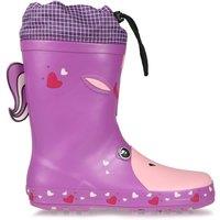 Regatta Girl's Mudplay Animal Character Waterproof Wellies in Pink | Size: Infant 12