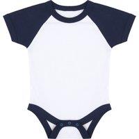 Larkwood Essential Short Sleeve Baseball Bodysuit in Off-White | Size: 0-3 m
