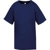 Spiro Boy's Performance Aircool T-Shirt in Navy | Size: 9-10 Years