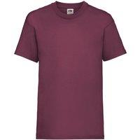 Fruit of the Loom Valueweight Short Sleeve T-Shirt Pack of 2 in Burgundy | Size: 3-4 Years
