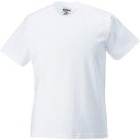 Jerzees Schoolwear Jerzees Schoolgear Classic Plain T-Shirt Pack of 2 in White | Size: 11-12 Years
