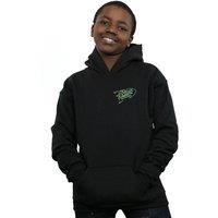 Disney Boy's Toy Story Neon Pizza Planet Breast Print Hoodie in Black | Size: 3-4 Years