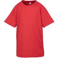 Spiro Impact Performance Aircool T-Shirt in Red | Size: 5-6 Years