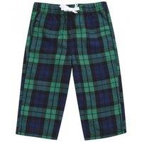 Larkwood Tartan Lounge Pants in Green | Size: 12-18 m