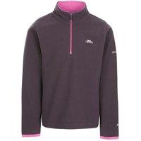 Trespass Girl's Sybil Micro Fleece in Dark Grey | Size: 3-4 Years