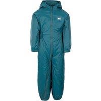 Trespass Babies Button Rain Suit in Teal | Size: 12-18 m