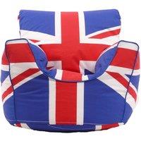 Bean Lazy Cotton Uninon Jack Team GB Bean Bag Arm Chair Toddler Size | Size: Small