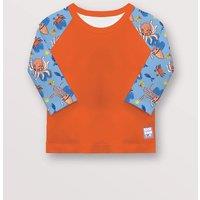 Bambino Mio UPF 40+ Soft & Gentle Protective Swim Rash Vest in Burnt Orange | Size: 0-6 m