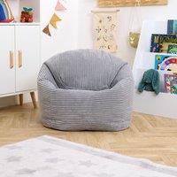 icon Kids High Rest Beanbag in Corduroy in Light Grey