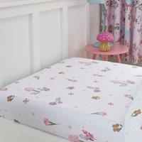 Happy Linen Company Kids Enchanted Forest Unicorn Fitted Sheet in Pink | Size: Double Fitted