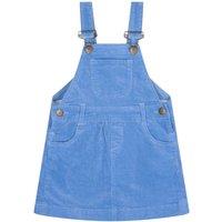 Dotty Dungarees Girl's Forget-Me-Not Corduroy Dress in Blue | Size: 18-24 m