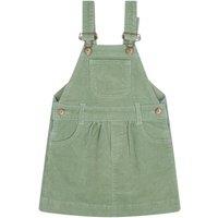 Dotty Dungarees Girl's Sage Corduroy Dress in Green | Size: 2-3 Years