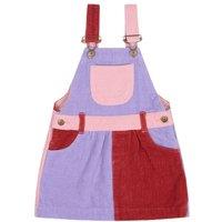 Dotty Dungarees Girl's Rosebed Patchwork Chunky Cord Dress | Size: 2-3 Years