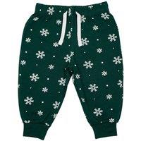Larkwood Snowflake Lounge Pants in Bottle Green | Size: 0-6 m