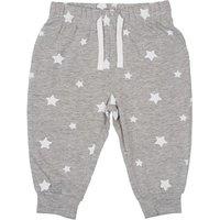 Larkwood Stars Lounge Pants in Pale Grey | Size: 18-24 m