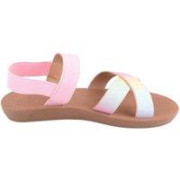 ABSOLUTE FOOTWEAR Girl's Childrens Easy Slip On Elasticated Strap Shiny Summer Sandals | Size: Infant 11