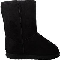 ABSOLUTE FOOTWEAR Childrens Easy Slip On Faux Fur Mid Calf Winter Boots in Black | Size: Infant 12