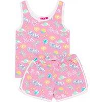 Barbie Girl's 2 Piece Towelling Co-ord | Pink | Official Merch | Size: 3-4 Years