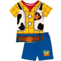 Disney Boy's Short Sleeve Short Leg Pyjama Set | Boys Blue | Official | Size: 5-6 Years