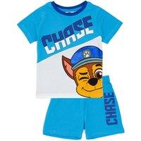Paw Patrol Boy's Short Sleeve Short Leg Pyjama Set | Lt. Blue | Official Merch | Size: 18-24 m