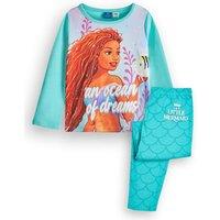 Disney Girl's Long Sleeve Long Leg Pyjama Set | Blue | Official Merch | Size: 3-4 Years