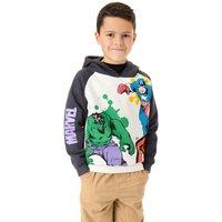 Marvel Boy's Hoodie | Multicoloured | Official Merch in Grey | Size: 6-7 Years