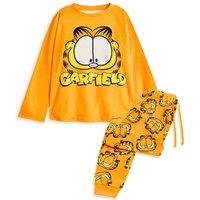 Garfield Long Sleeve Long Leg Pyjama Set | Orange | Official Merch | Size: 9-10 Years