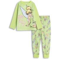 Disney Girl's Long Sleeve Long Leg Pyjama Set | Green | Official Merch | Size: 5-6 Years