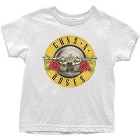 Guns N Roses Classic Logo T-Shirt in White | Size: 3 Years