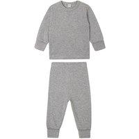 Babybugz Boy's Long Pyjama Set in Light Grey | Size: 12-18 m