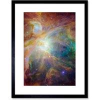 Artery8 Wall Art Print Hubble Space Astronomy Orion Nebula Spitzer Observatory Colourful Cosmic Masterpiece Dust Infant Stars Ultraviolet Light