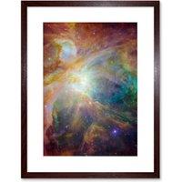 Artery8 Wall Art Print Hubble Space Astronomy Orion Nebula Spitzer Observatory Colourful Cosmic Masterpiece Dust Infant Stars Ultraviolet Light