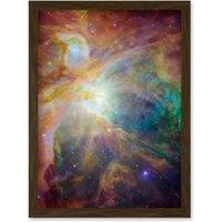 Artery8 Hubble Space Telescope Image Orion Nebula Spitzer Observatory Colourful Cosmic Masterpiece Dust Infant Stars Ultraviolet Light Stellar Winds