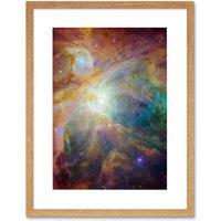 Artery8 Wall Art Print Hubble Space Astronomy Orion Nebula Spitzer Observatory Colourful Cosmic Masterpiece Dust Infant Stars Ultraviolet Light