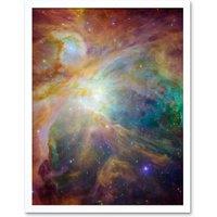 Artery8 Hubble Space Telescope Image Orion Nebula Spitzer Observatory Colourful Cosmic Masterpiece Dust Infant Stars Ultraviolet Light Stellar Winds
