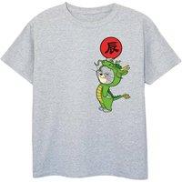 Tom & Jerry Boy's Dragon Year T-Shirt in Grey | Size: 9 Years