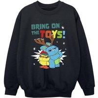 Disney Boy's Bring On The Toys Sweatshirt in Black | Size: 9 Years