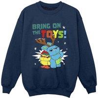 Disney Boy's Bring On The Toys Sweatshirt in Navy | Size: 7-8 Years