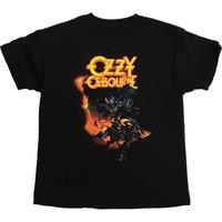 Ozzy Osbourne Demon Bull Cotton T-Shirt in Black | Size: 11-12 Years