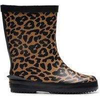 Clarks Tarri Run 2 Toddler Leopard Print Wellies in Brown | Size: 7-Wide Fit