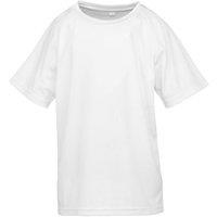 Spiro Impact Performance Aircool T-Shirt in White | Size: 7-8 Years