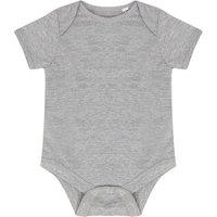 Larkwood Essential Short-Sleeved Bodysuit in Grey | Size: 12-18 m